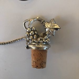 Wine stopper with grapevine - NEW